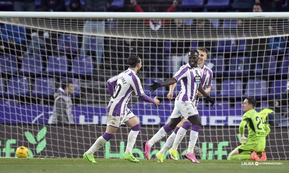 El Valladolid venció por 2-0 al Zaragoza. LaLiga