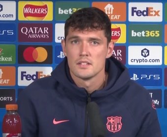 Christensen analysed the match against Newcastle. Capture/FCBarcelona