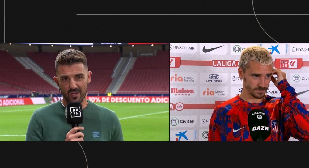 Griezmann analizó el triunfo ante el Real Madrid. Captura/DAZN