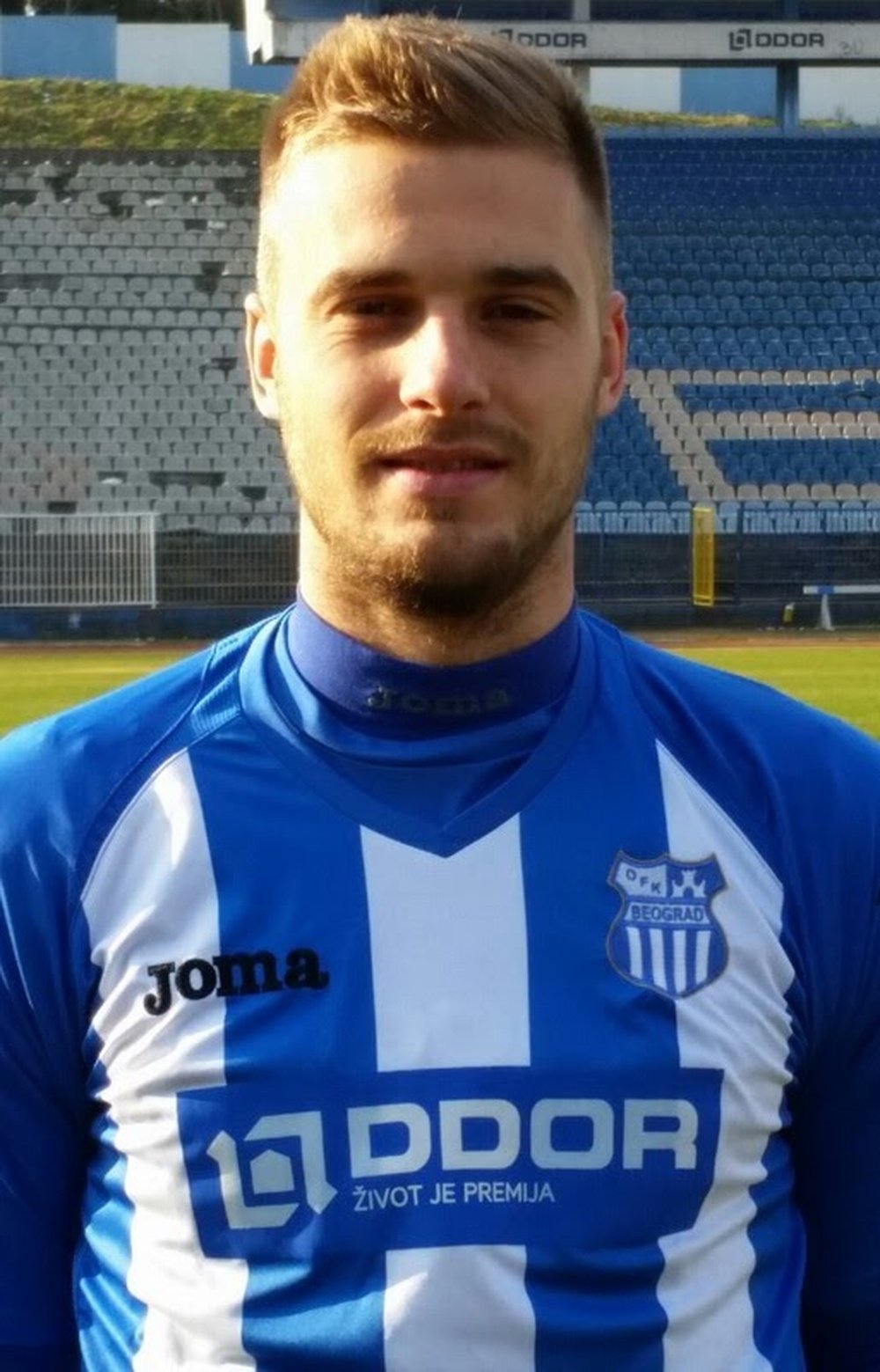 Imagen de archivo de Bogdan Planic en su etapa en el OFK de Belgrado. Youtube