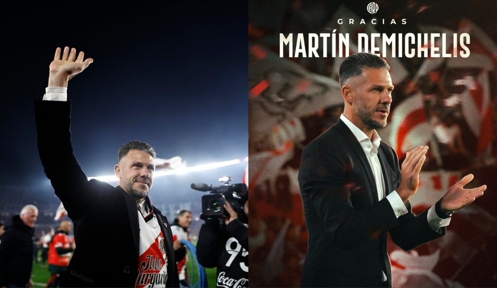 Demichelis deja de ser entrenador de River. EFE/RiverPlate