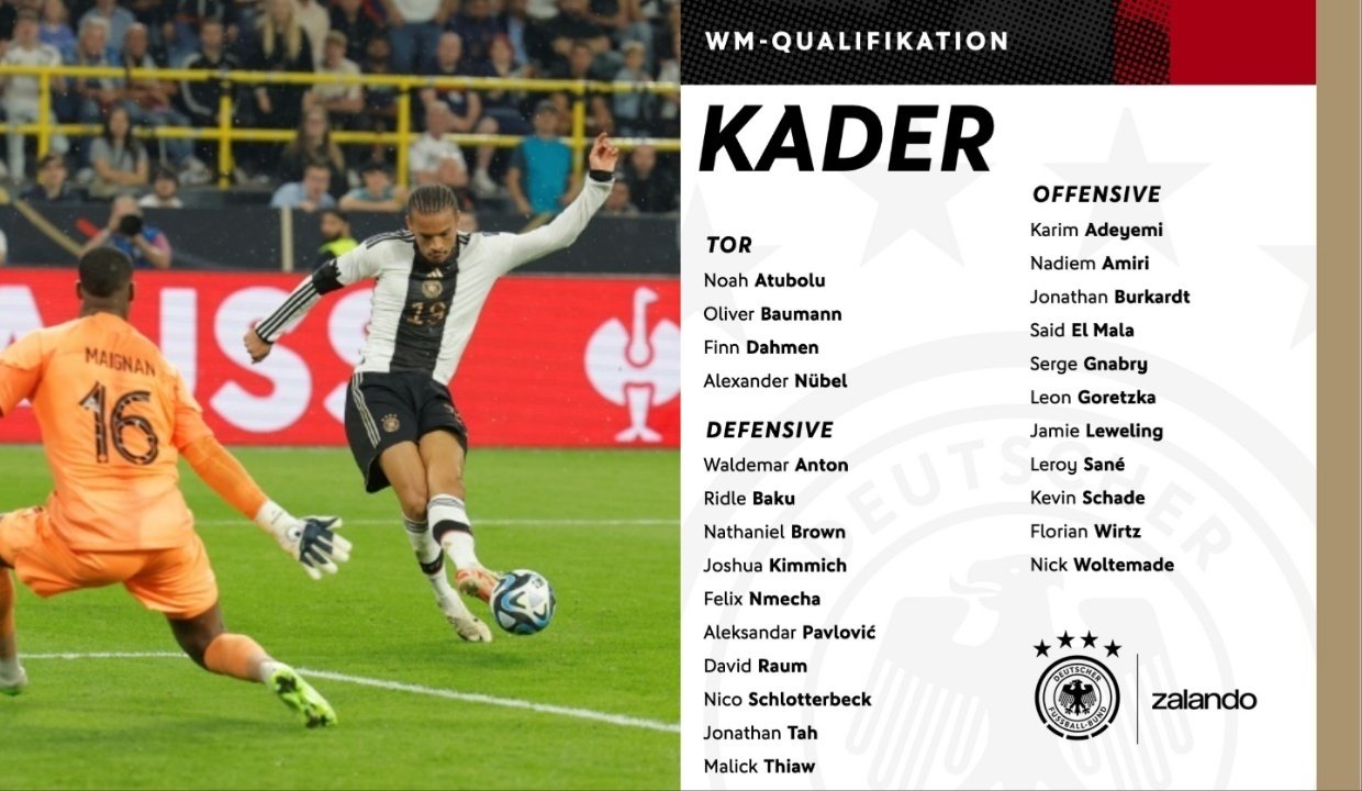 Sané vuelve a una lista en la que debuta El Mala