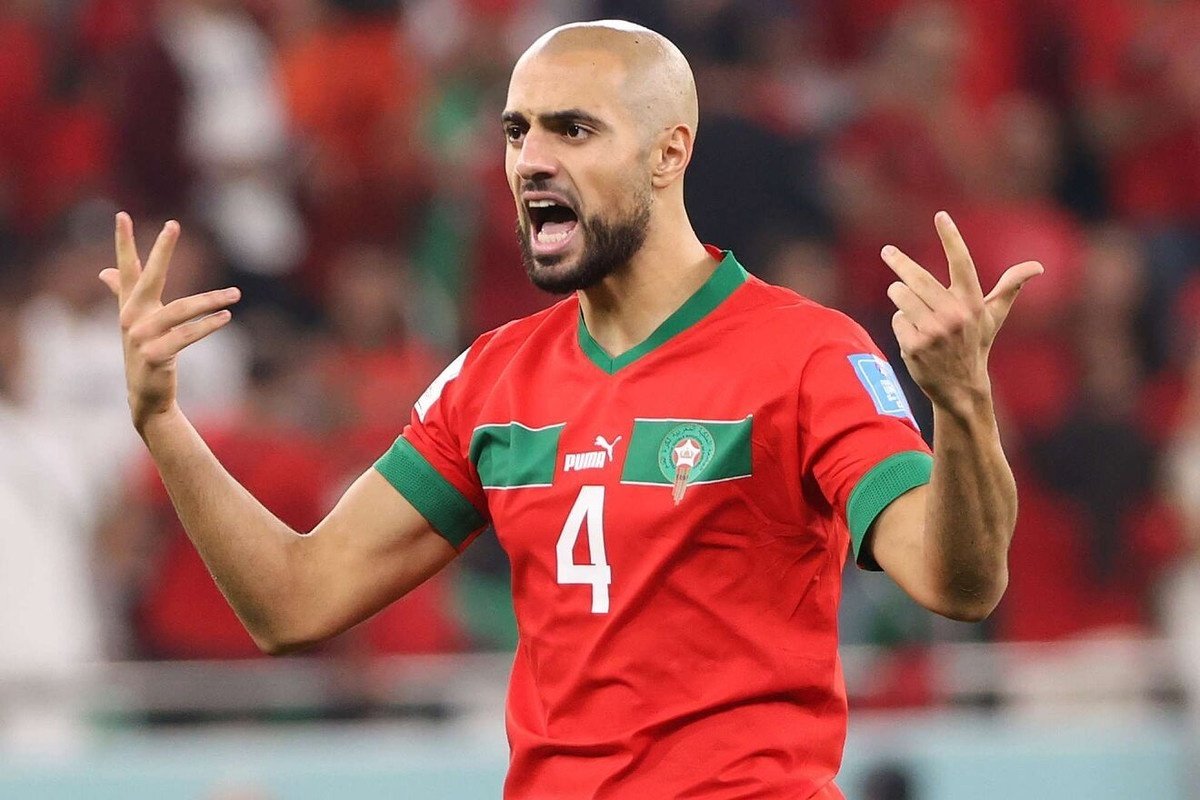 Amrabat, figura de la Selección de Marruecos. EFE