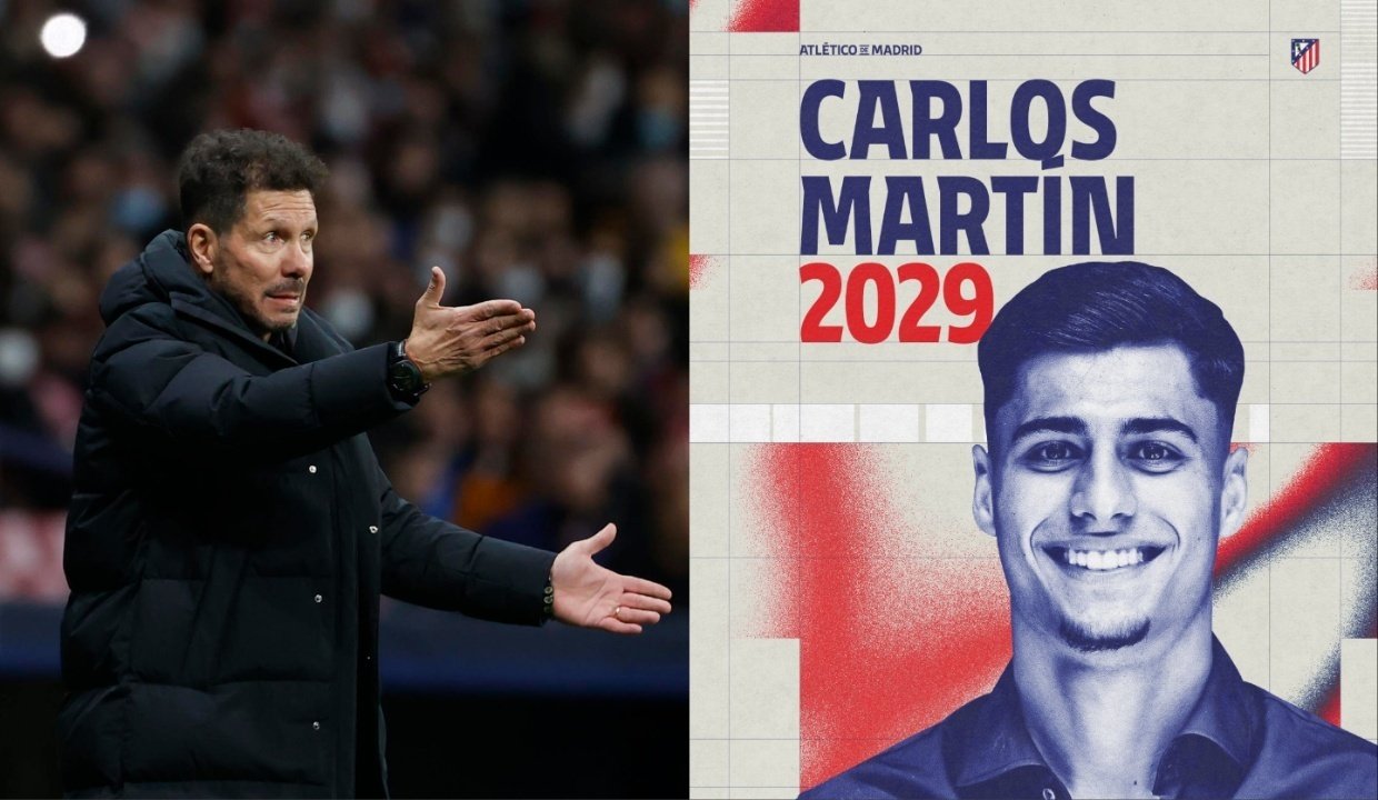 Carlos Martín convence al Cholo: renovación hasta 2029, pretemporada y ficha con el primer equipo