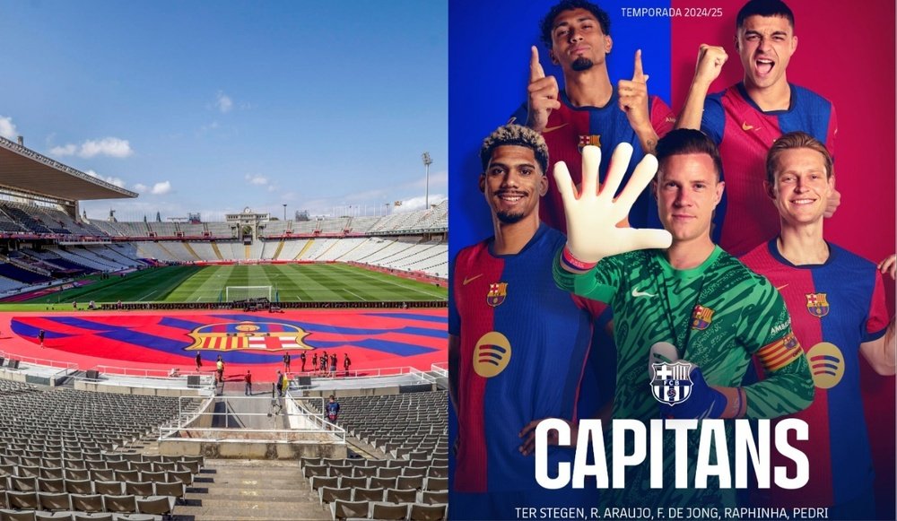 Les cinq nouveaux capitaines du barça pour la saison 2024-25. EFE