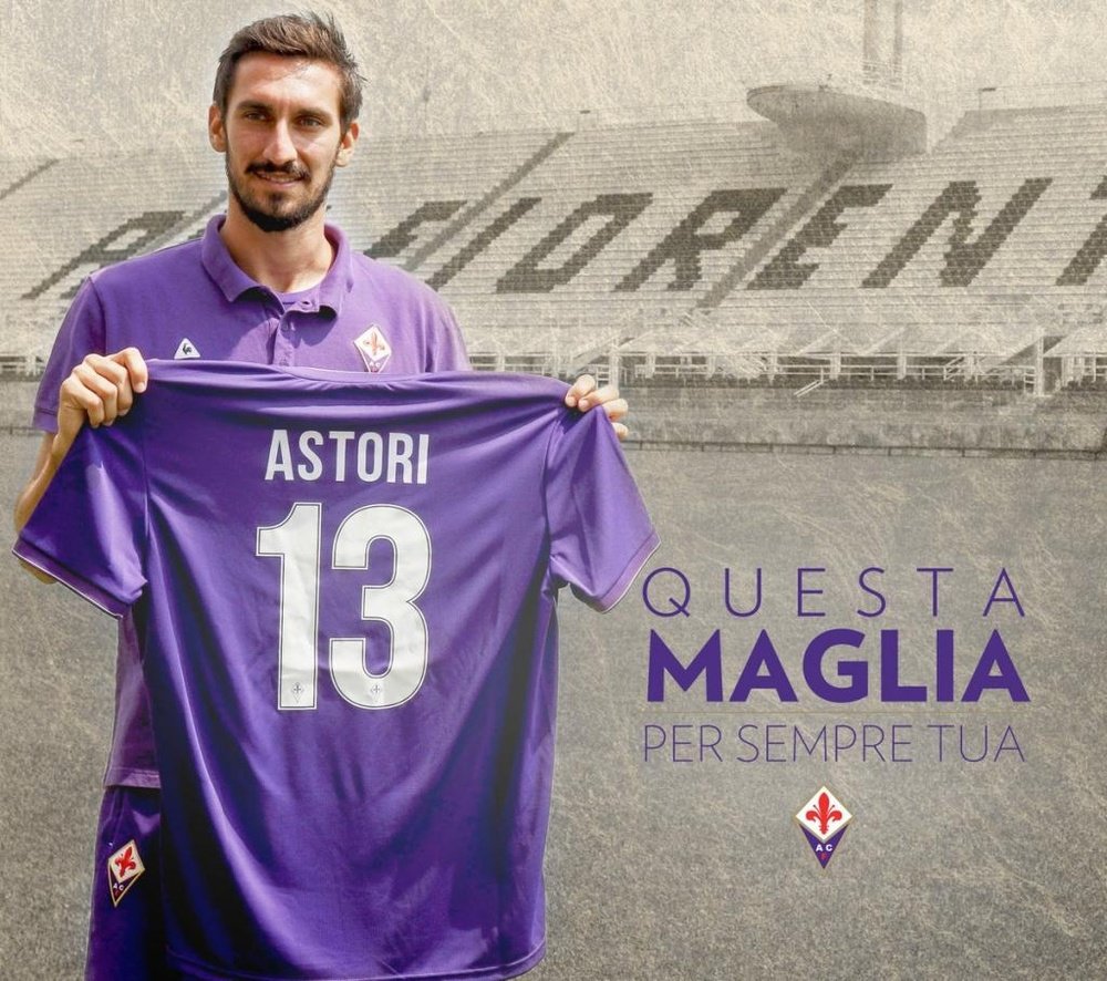 Número 13 não será mais usado pela Fiorentina e Cagliari. Twitter/acffiorentina