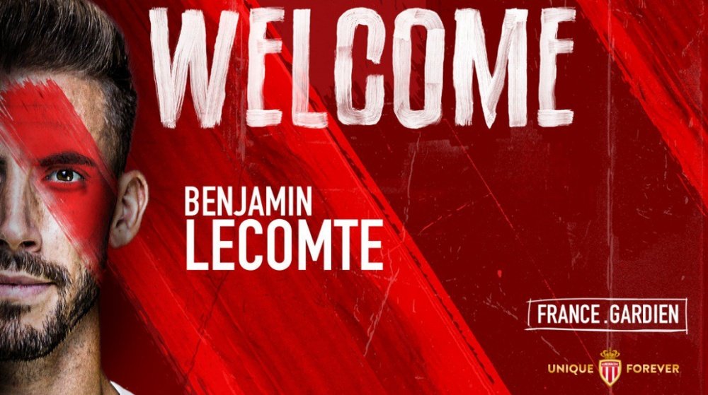 Lecomte, nuevo jugador del Mónaco. Twitter/AS_Monaco