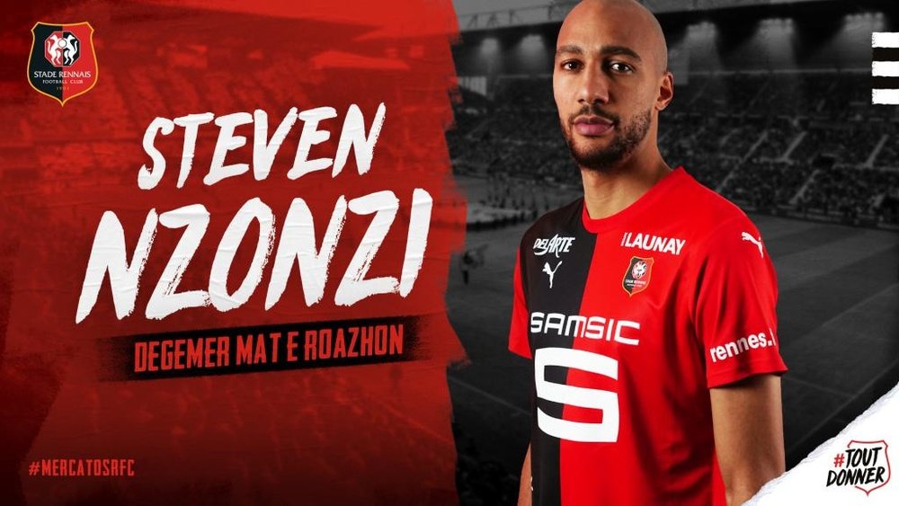 N'Zonzi regresa cedido a Francia. Twitter/StadeRennais