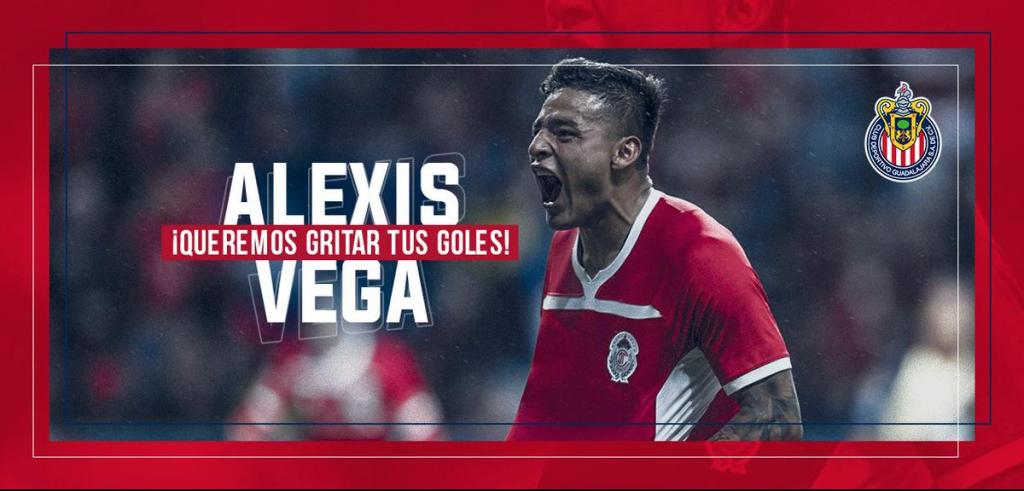 Chivas anuncia el fichaje de Alexis Vega