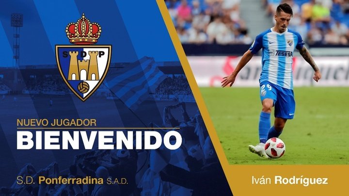 El Málaga cede a Iván Rodríguez a la Ponferradina