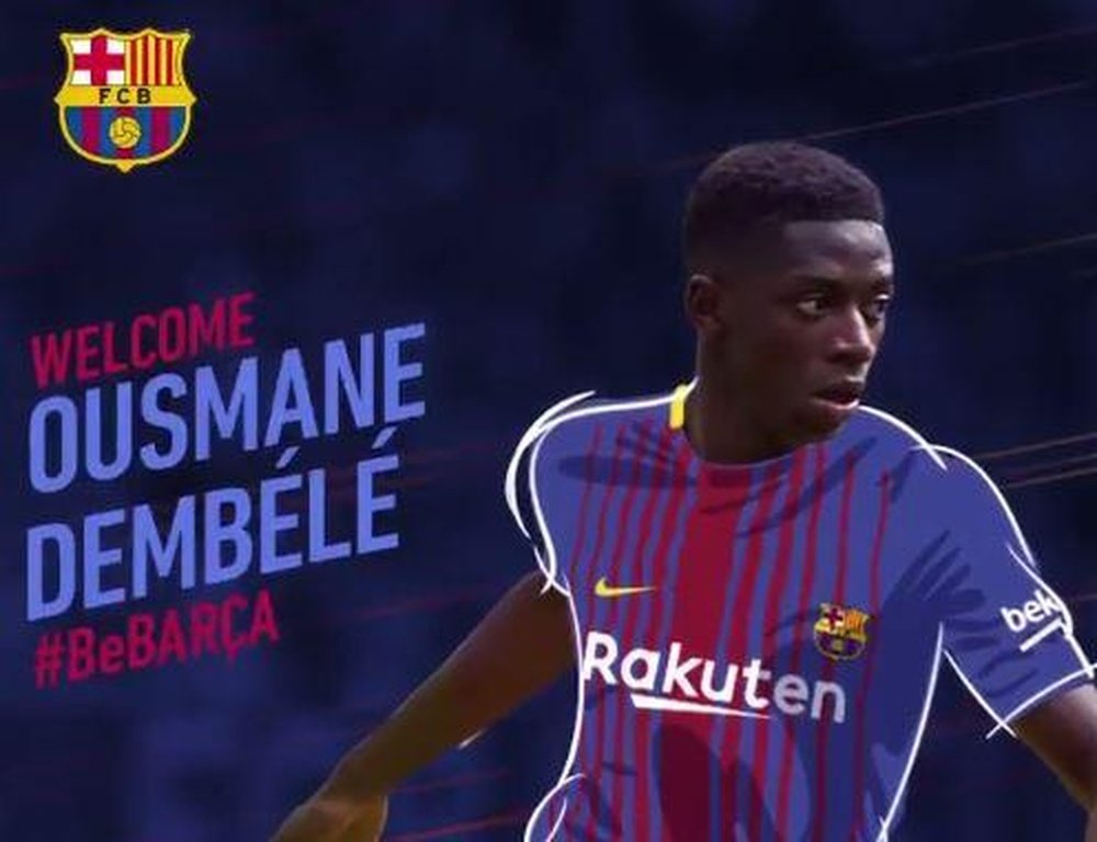 Dembélé rejoint le FC Barcelone. FCB