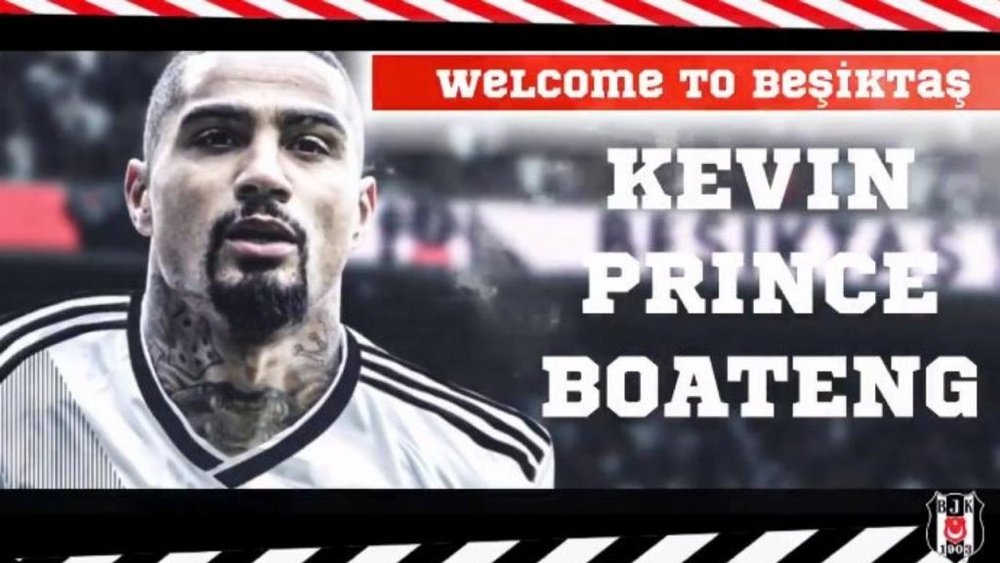 He has signed for Besiktas. Twitter/Besiktas