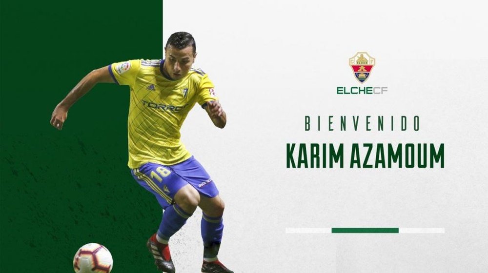 Karim Azamoum se quedará en el club ilicitano hasta final de curso. ElcheCF
