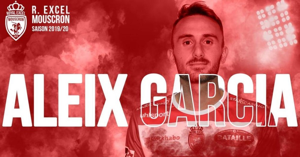 Aleix García se marcha cedido a Bélgica. Twitter/ExcelMouscron
