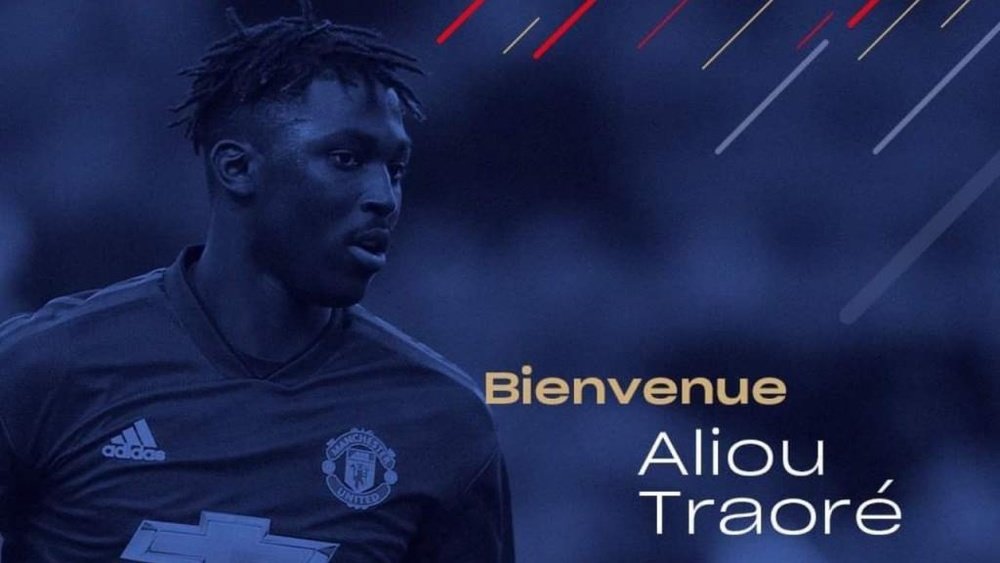 Aliou Traoré, nuevo jugador del Caen. Twitter/SMCaen