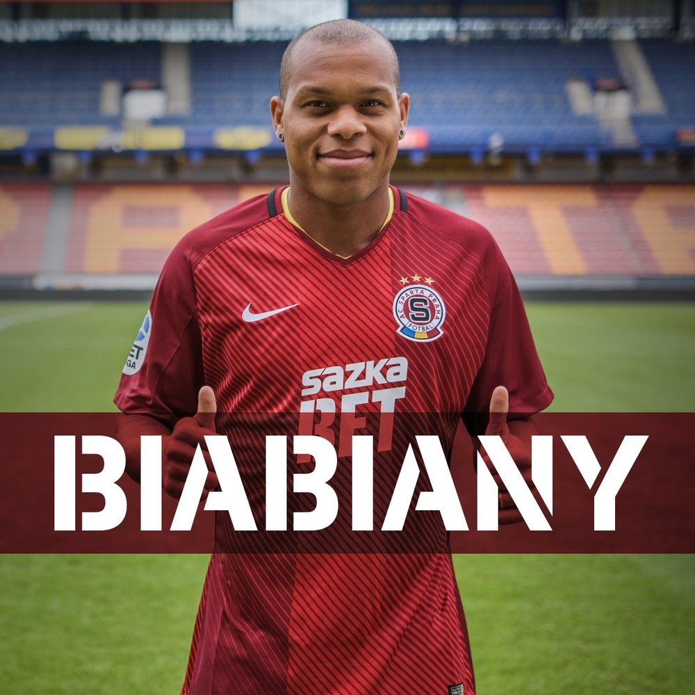 Biabiany llega al equipo checo como cedido. Twitter