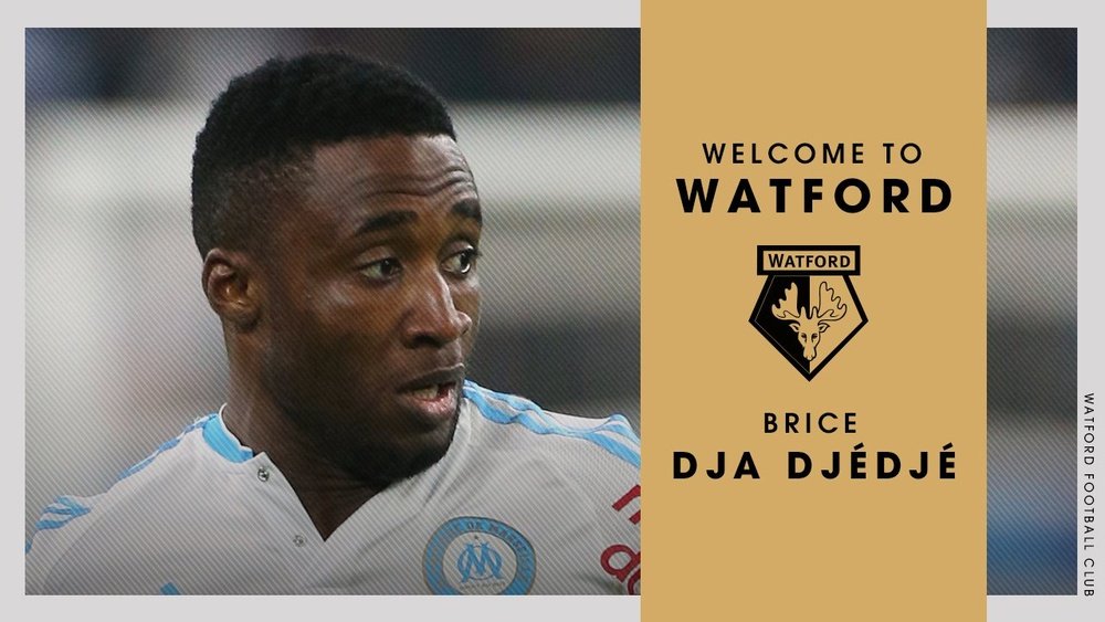 Brice Dja Djédjé a été transféré au club anglais de Watford pour quatre ans. Watford