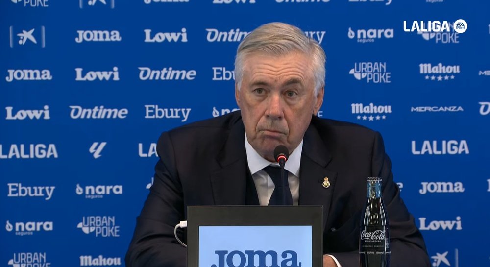 Ancelotti explained why Mbappe played against Leganes as left-winger. Screenshot/LaLiga