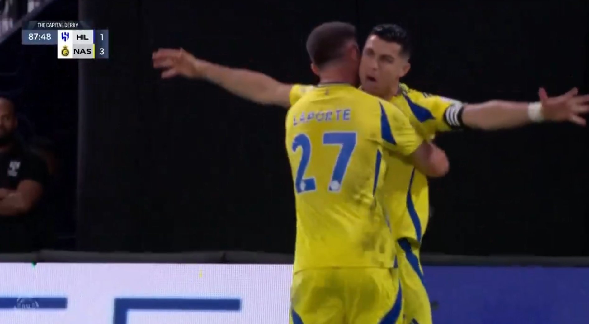 El Al Nassr venció por 1-3 al Al Hilal. Captura/SCC