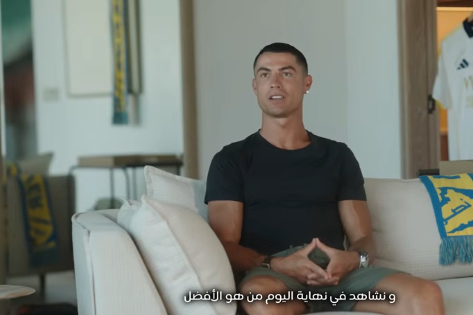 Cristiano Ronaldo habló tras su reciente renovación. Captura/Al Nassr