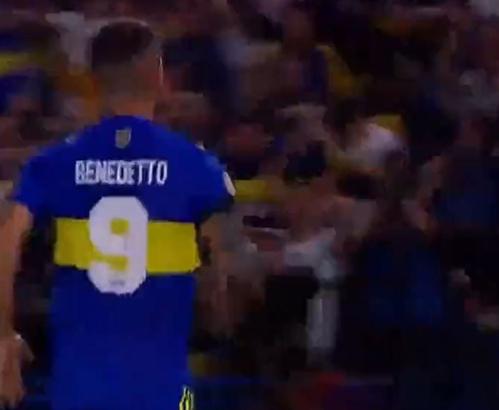 Benedetto anotó el 1-0 para Boca. Captura/TyCSports