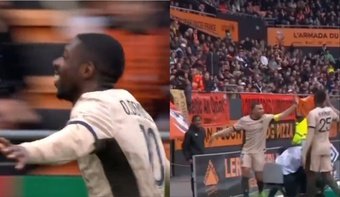 Dembélé y Mbappé acercan al PSG al título. Captura/Eurosport