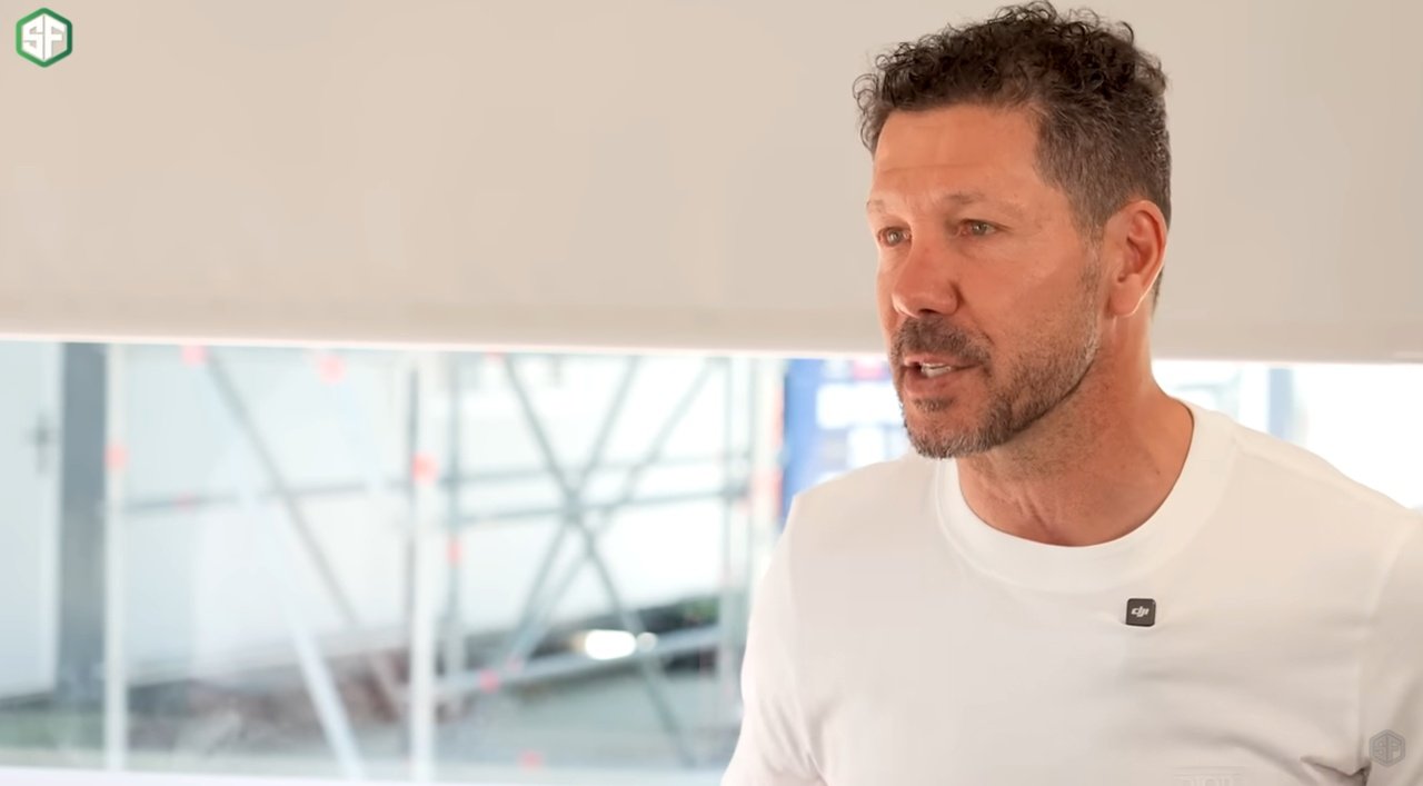 Simeone repasó la actualidad del Atlético. Youtube/Simplemente Fútbol