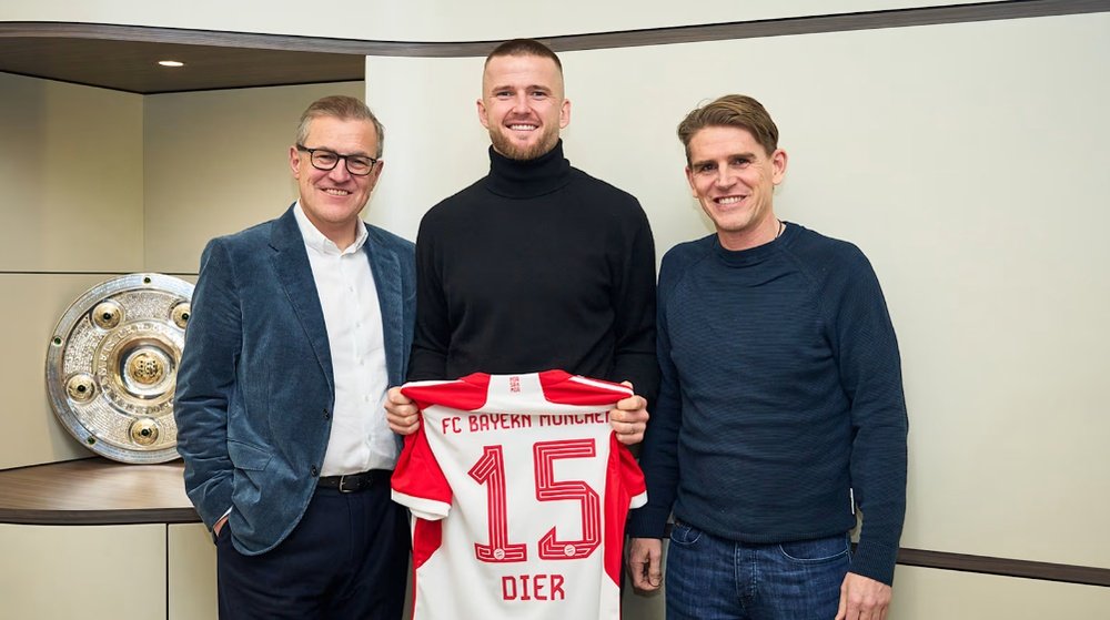 Le Bayern officialise le transfert d'Eric Dier. Bayern de Múnich FC
