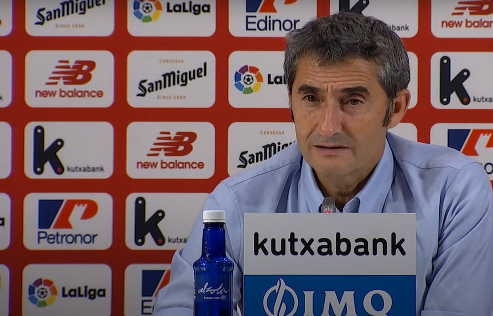 Valverde se mostró satisfecho tras los tres puntos. Captura/Youtube/LaLiga