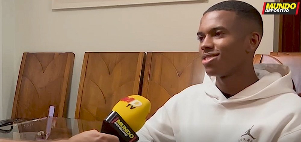 Estevao revealed that he dreams of playing for FC Barcelona. Screenshot/MundoDeportivo