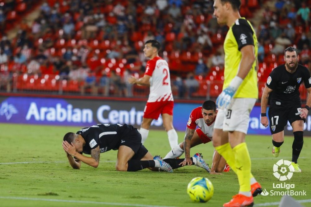 Fernando volvió a la titularidad con el Almería. LaLiga