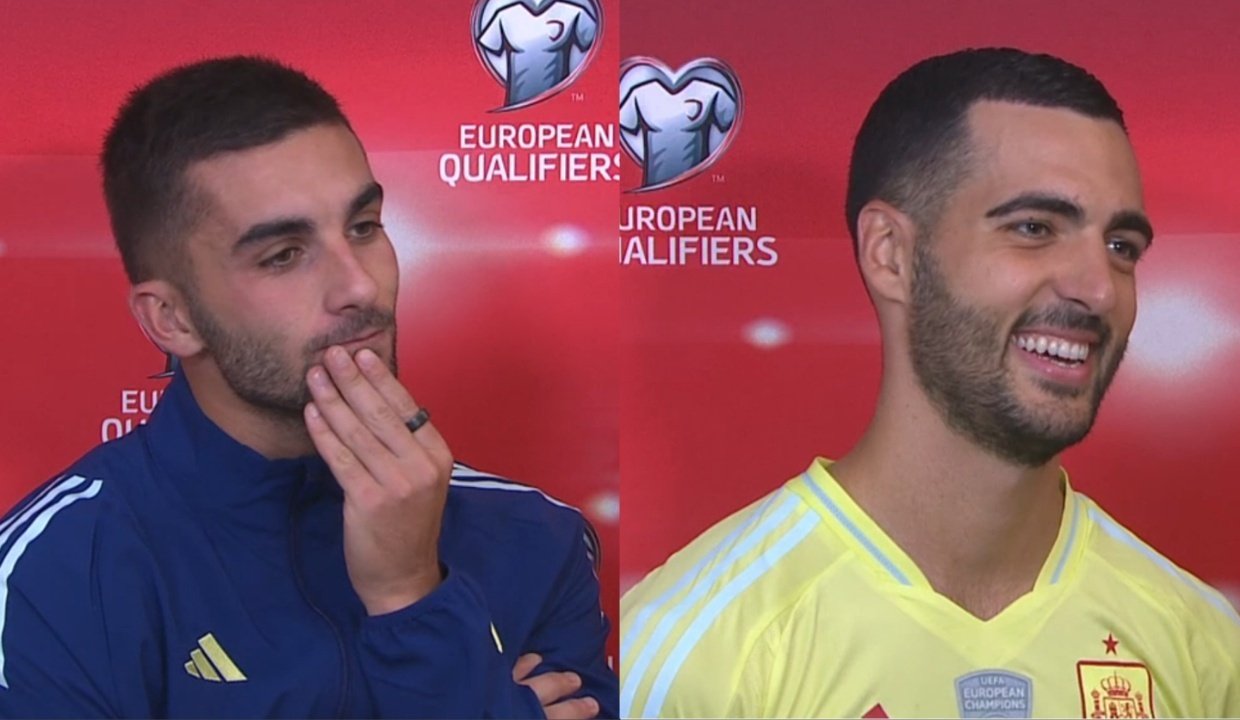 Merino y Ferran analizaron la goleada de España. Captura/RTVE