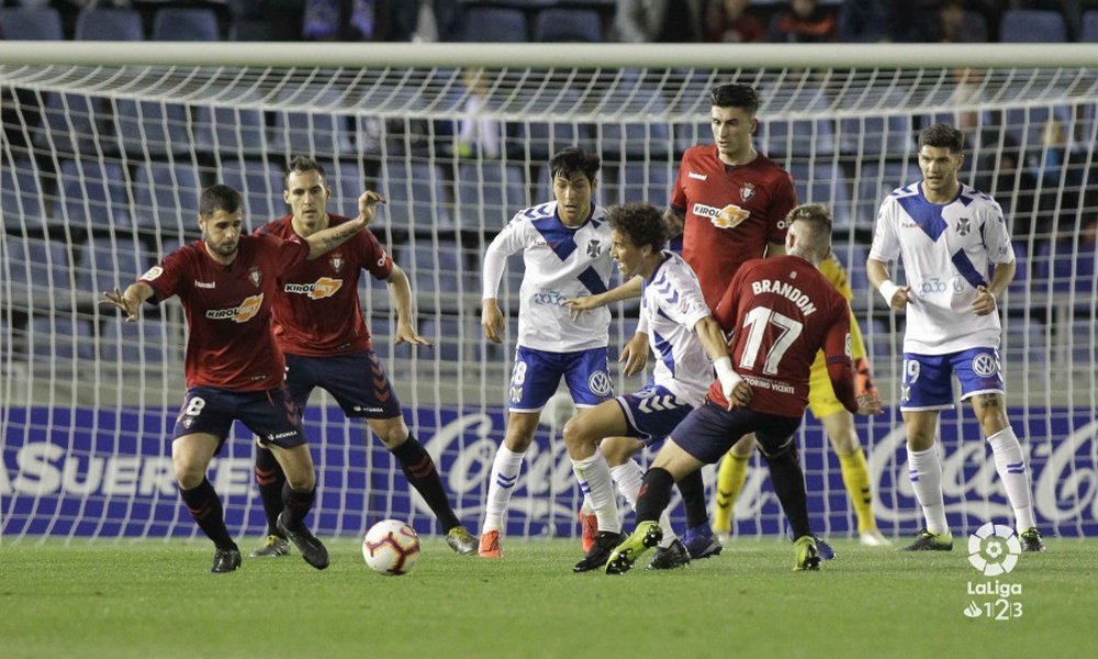 El Tenerife venció en un complicado partido ante Osasuna. LaLiga