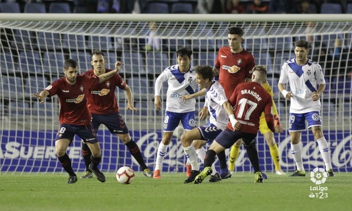 Un defensa del Tenerife marca dos goles ocho años más tarde