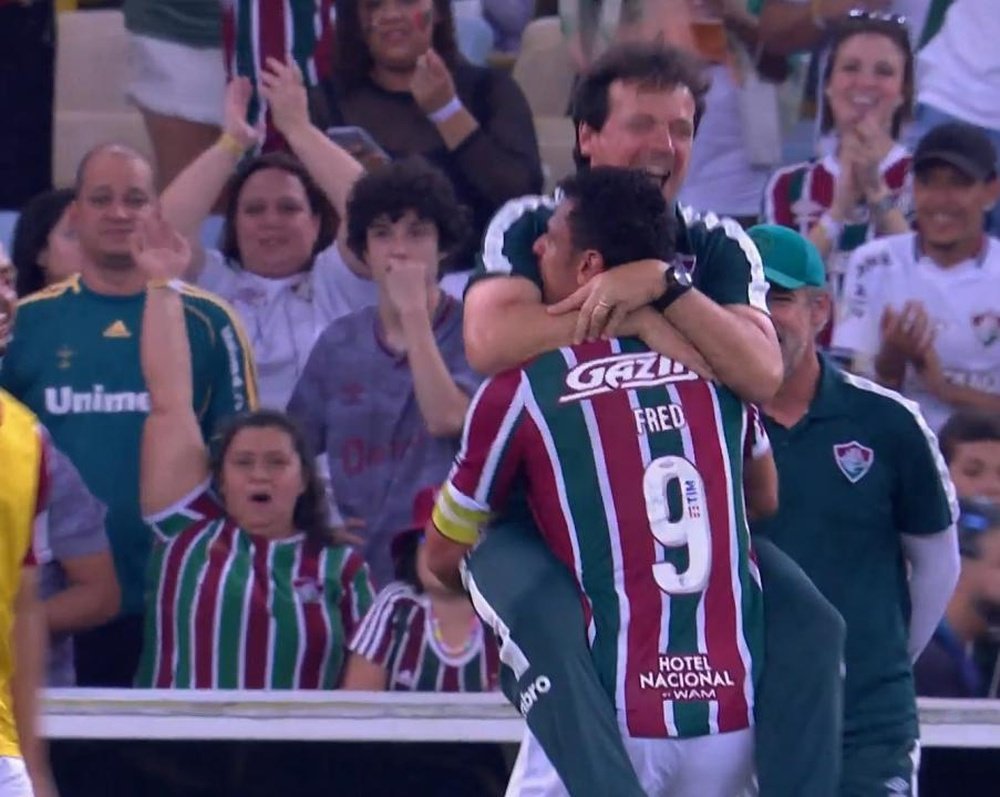 Fluminense venció por 4-0 a Corinthians. Captura/SporTV
