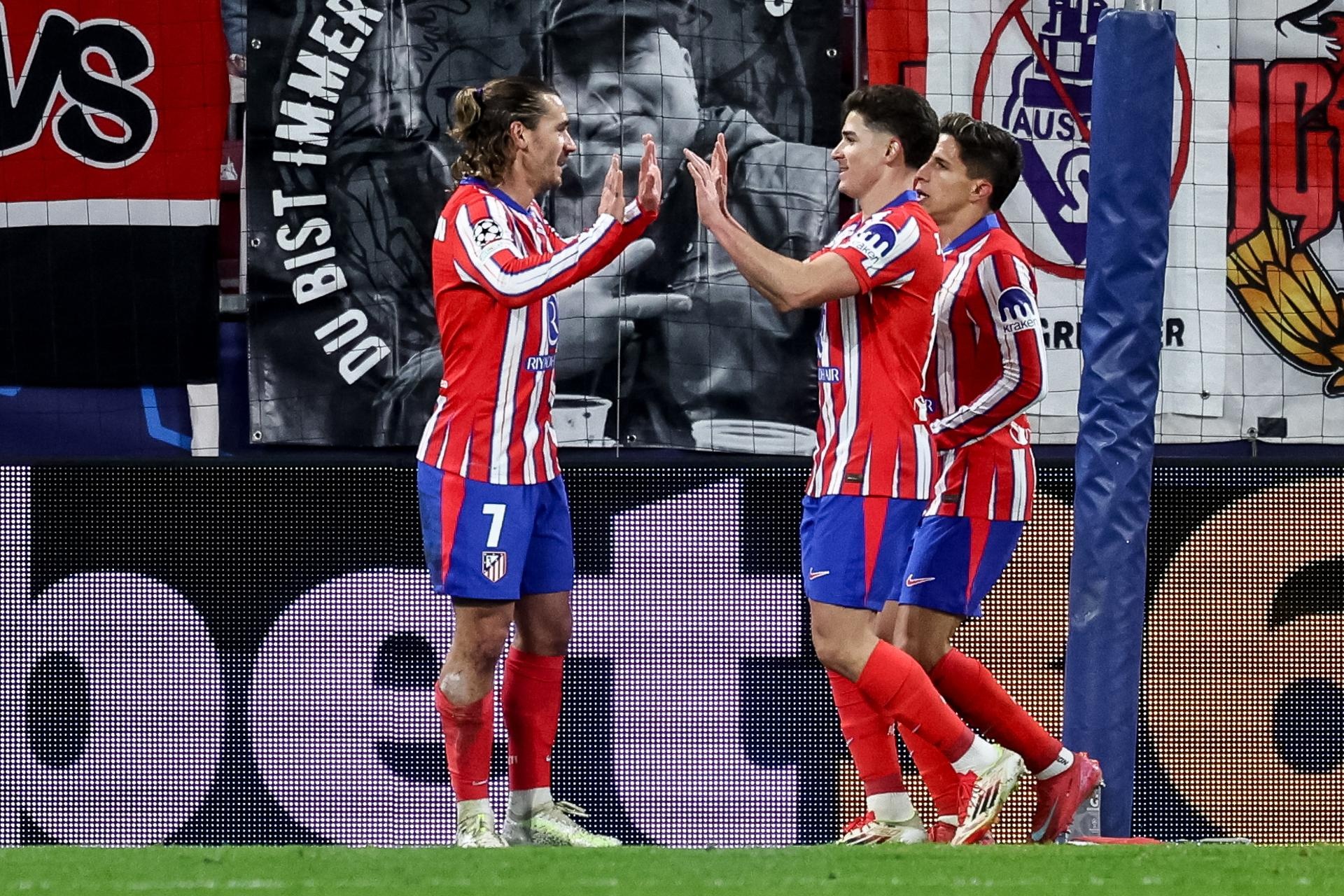 El Atlético venció por 1-4 al Salzburgo. EFE