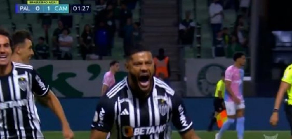 El 'Galo' pone fin a una racha de 2 años sin vencer a Palmeiras. Captura/Premiere