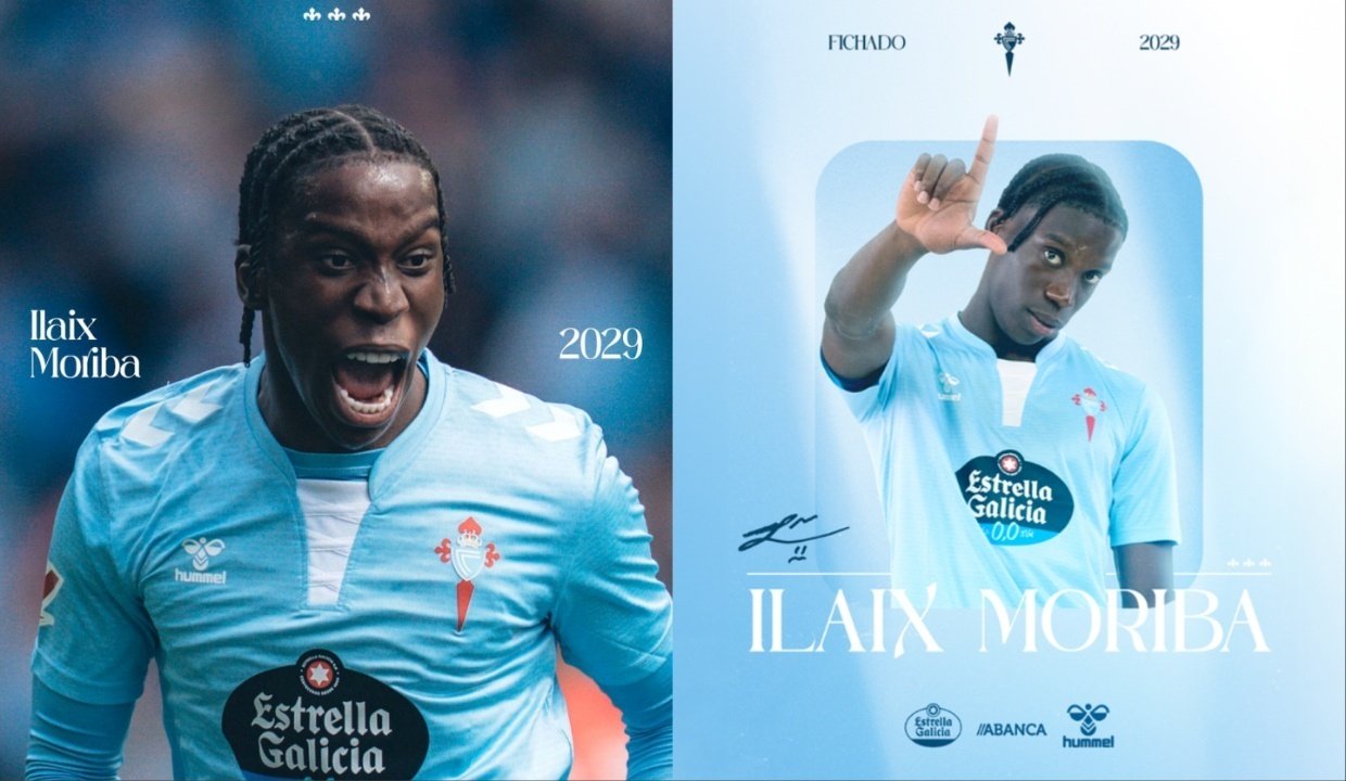 El Celta ficha a Ilaix Moriba hasta 2029. RC Celta