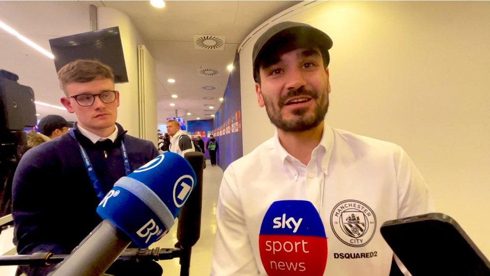 Gundogan admitted being in talks with Barca. Screenshot/SkySport.