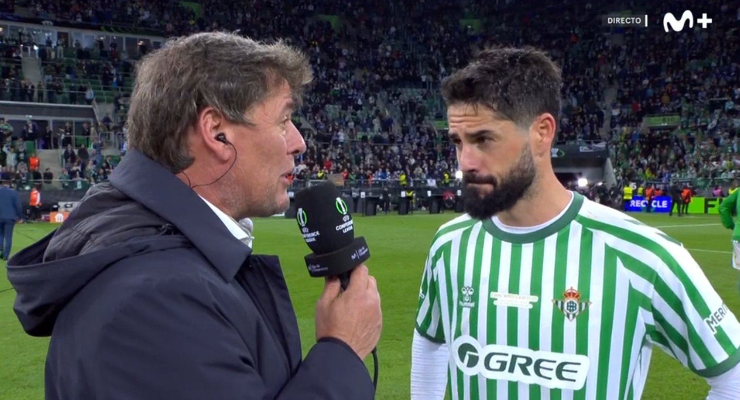 Isco se mostró autocrítico tras la derrota en la final. Captura/Movistar