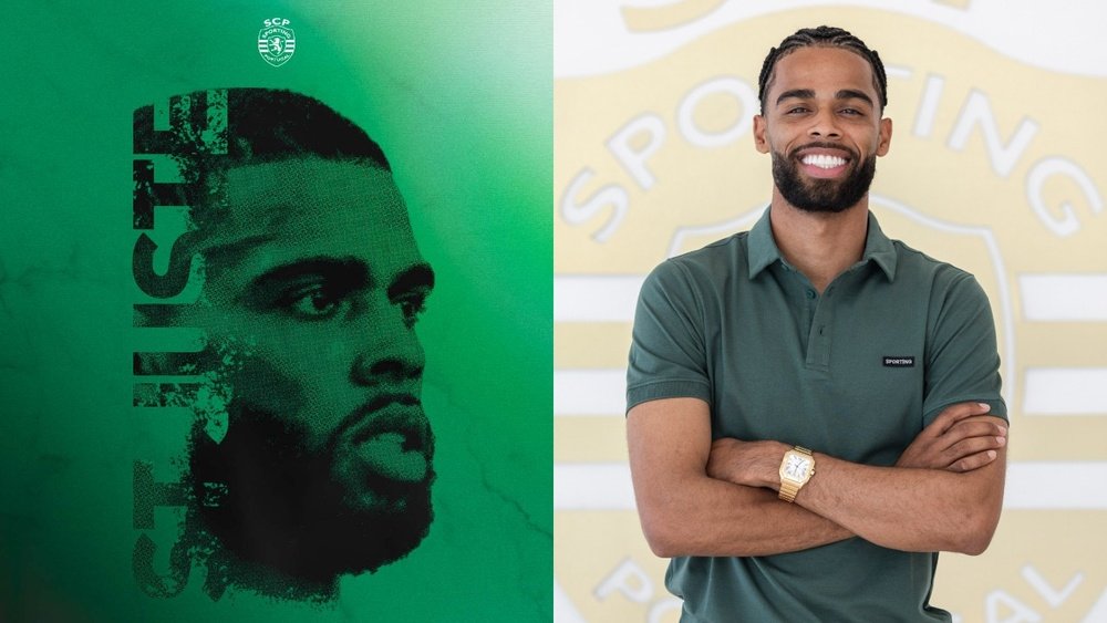 O Sporting confirma a chegada de St. Juste.Twitter/Sporting_CP