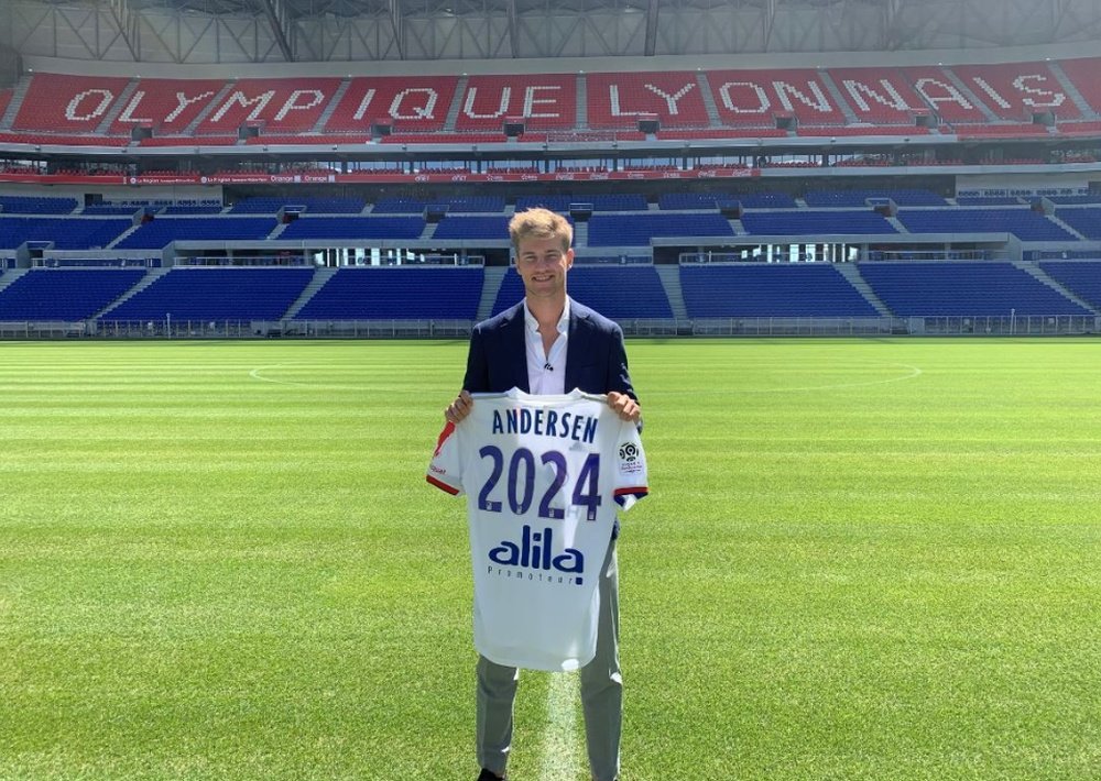 Andersen jugará en el Olympique de Lyon. Twitter/OL