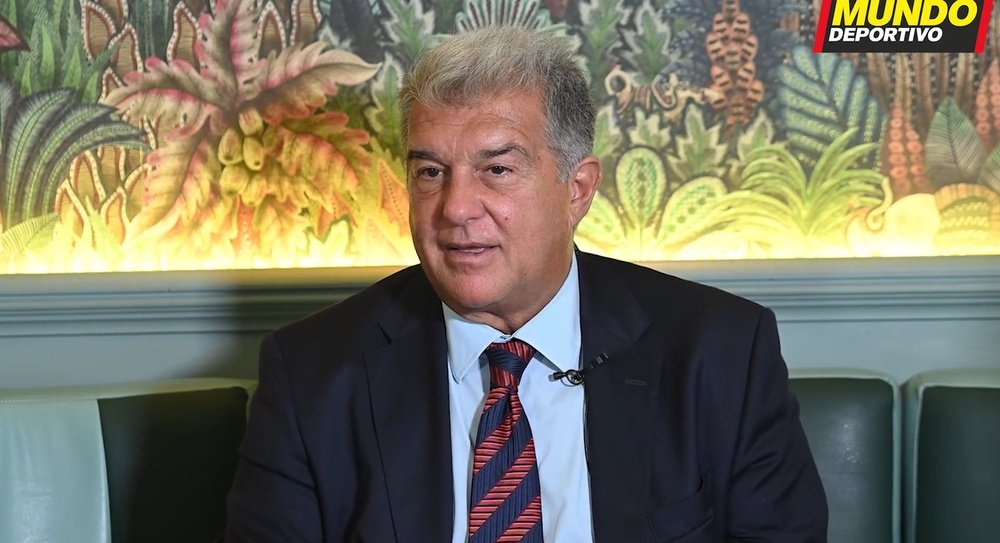 Laporta gave an interview to Mundo Deportivo. Screenshot/MundoDeportivo