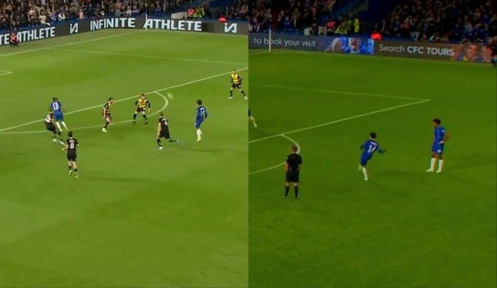 Joao Félix lideró al Chelsea en la EFL. Captura/ESPN