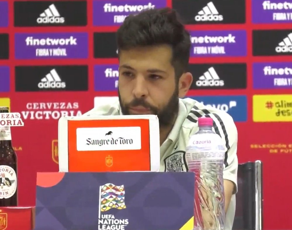 Jordi Alba analizó el encuentro ante Suiza. Captura/SeFutbol