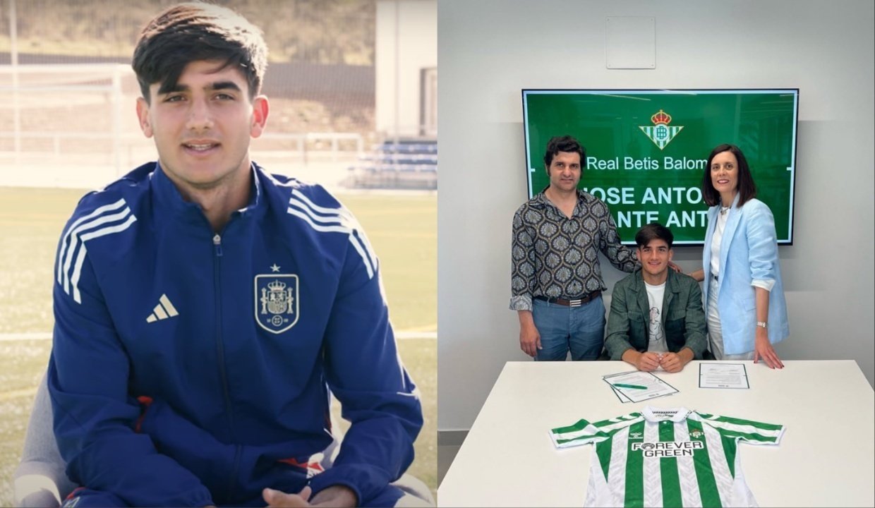 El torero que prefirió lidiar con el balón. Captura/RFEF/RBetisCantera
