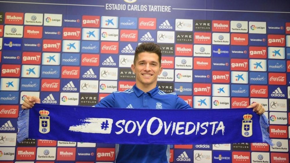 Juanjo Nieto analizó la temporada del Oviedo. Twitter/RealOviedo