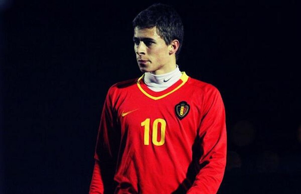 Imagen de Kylian Hazard con la Selección de Bélgica. Twitter