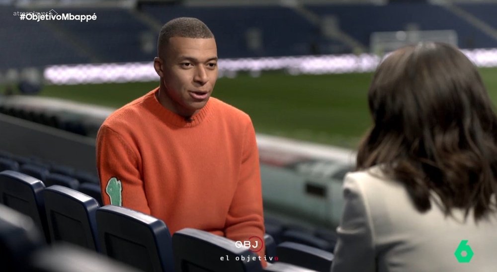 Mbappé se sinceró en una entrevista. Captura/LaSexta