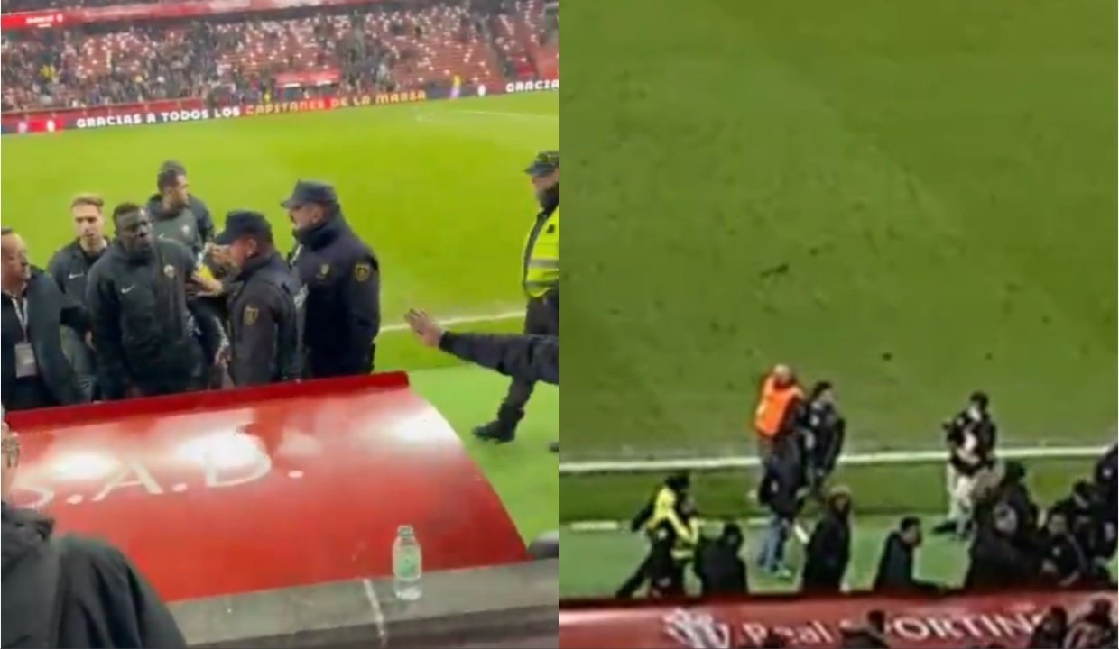 Bambo Diaby, objeto de insultos racistas en El Molinón